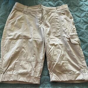 Chico's Light Tan Cargo Shorts